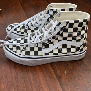 VANS checkered high tops